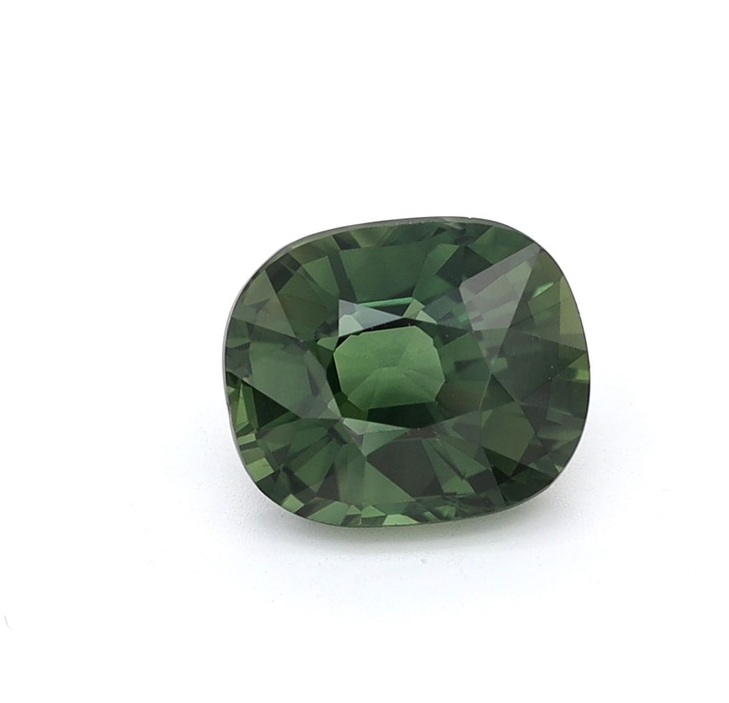 SAPPHIRE FACETED 2.0ct GREEN GREEN EC THAILAND HEATED