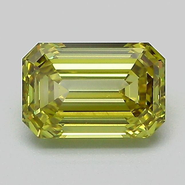 1.07 CT Fancy Intense Green Yellow EMERALD