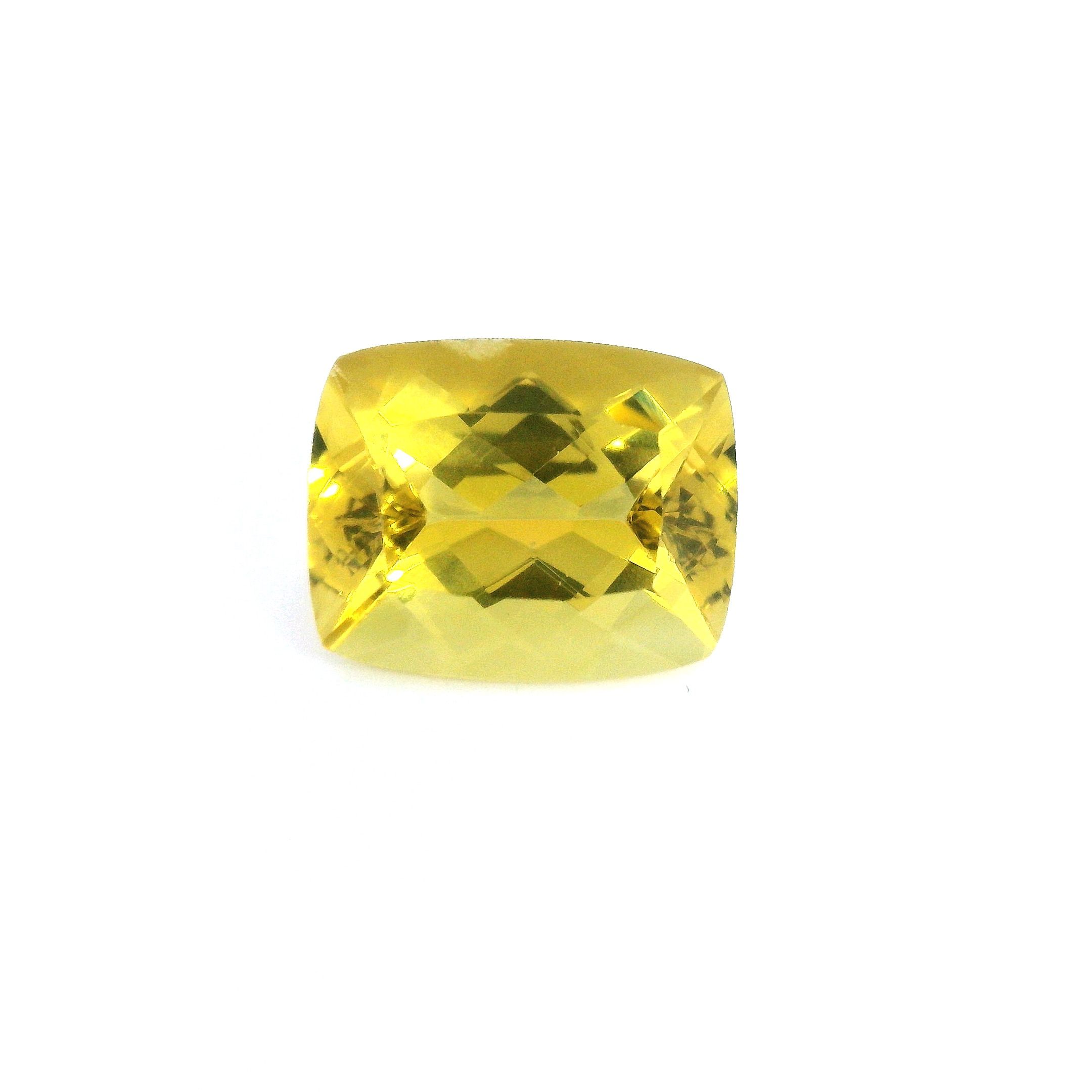 Heliodor 2,62 ct, żółty, szlif cushion