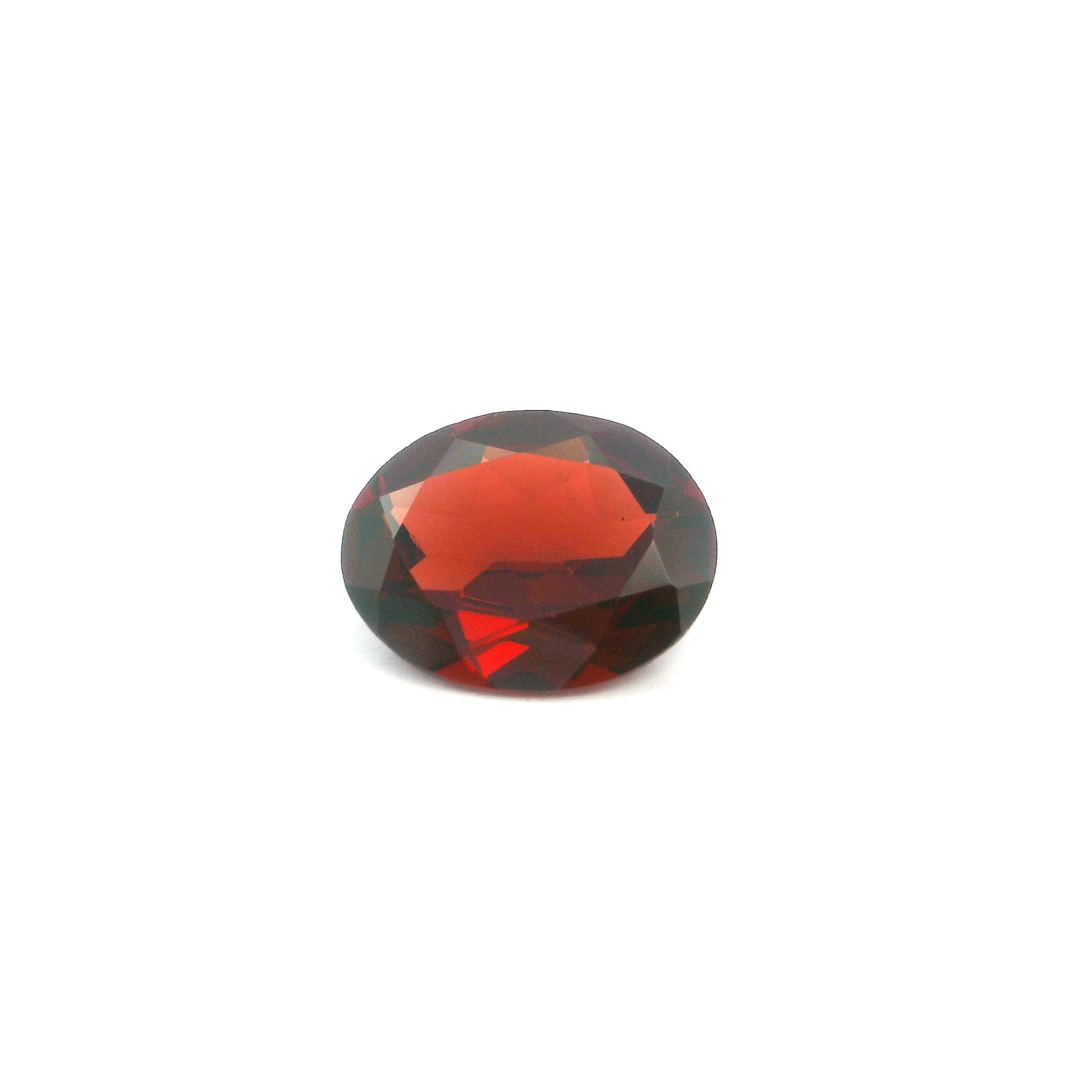 Granat 3,11 ct, czerwony, szlif owalny
