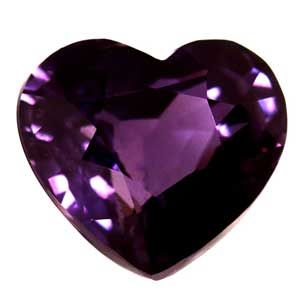 Szafir 2,03 ct, purpurowy, szlif serce