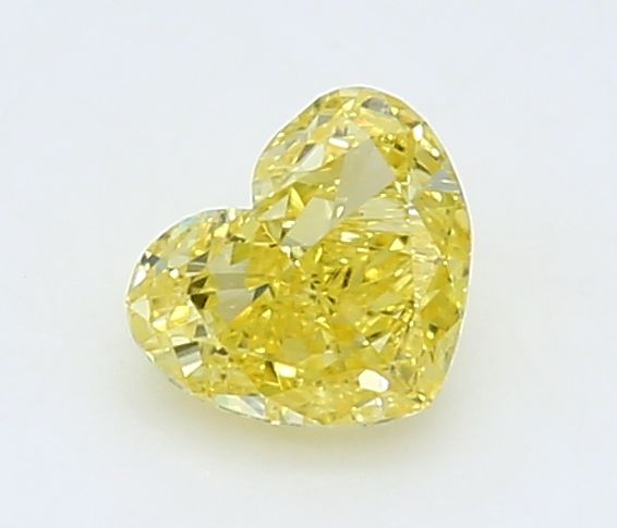 0.22 CT Fancy Vivid Yellow HEART