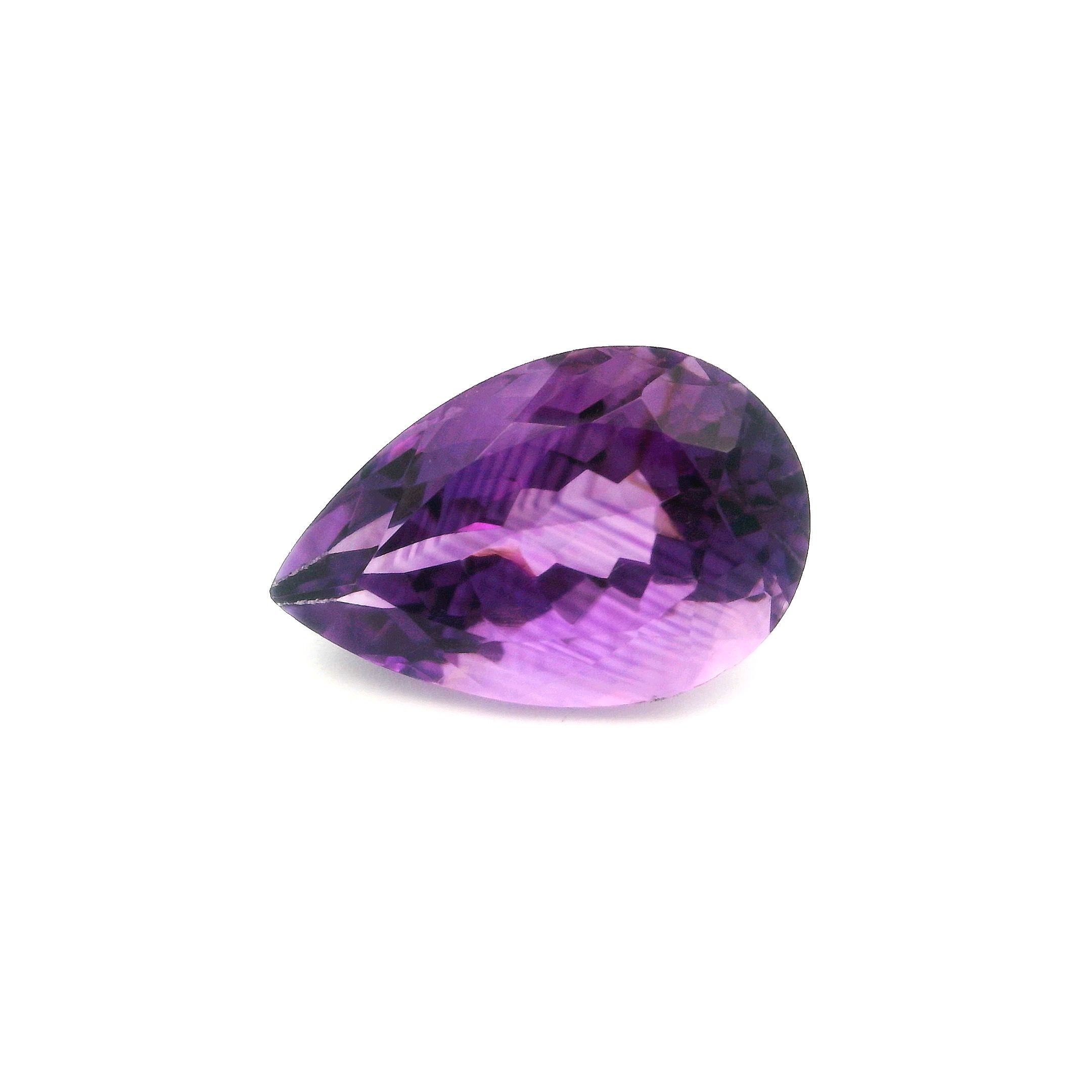 7.46 ct Pear amethyst