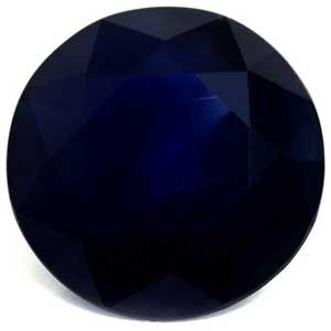 Szafir 2,04 ct, niebieski, szlif okrągły