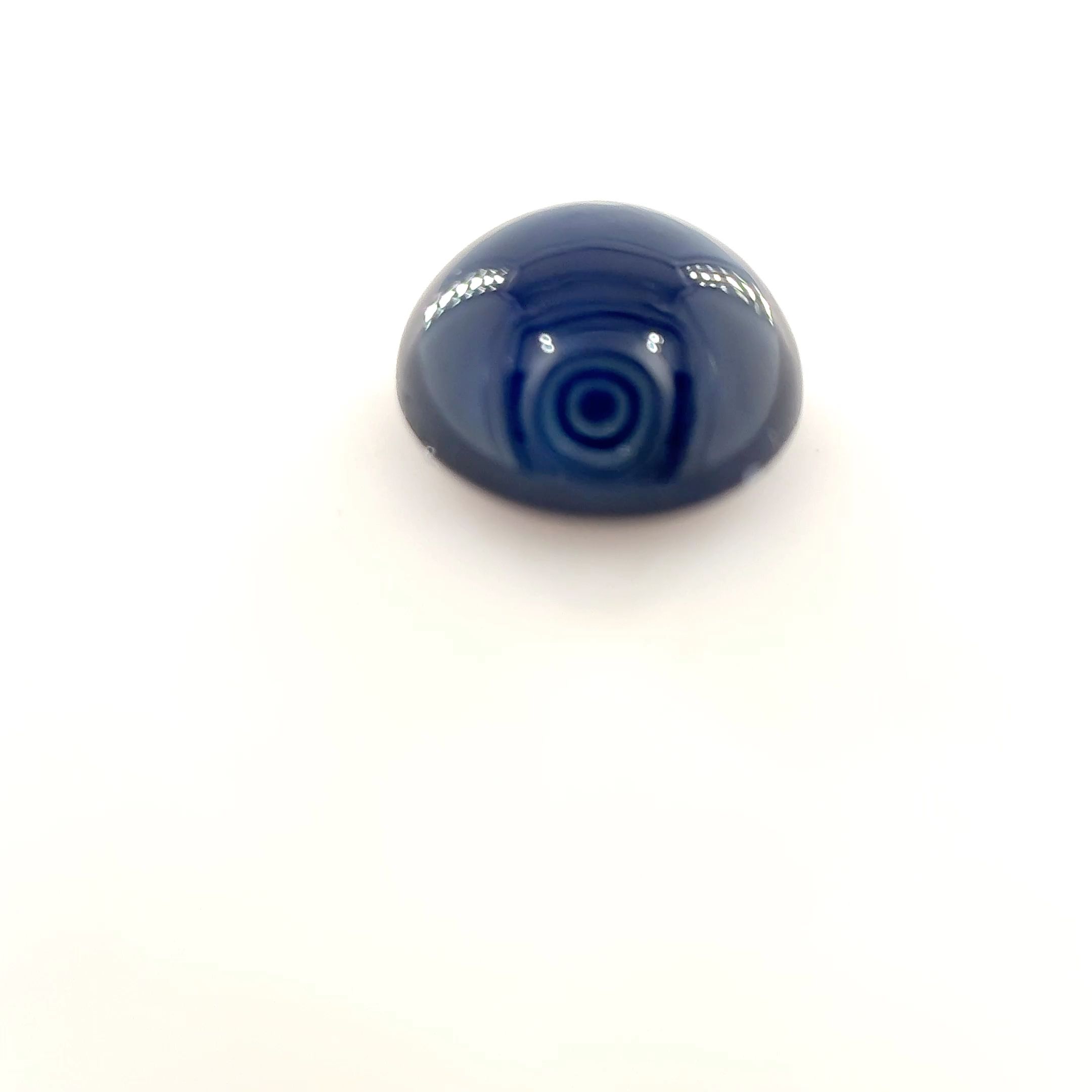 Szafir 2,52 ct, niebieski, kaboszon