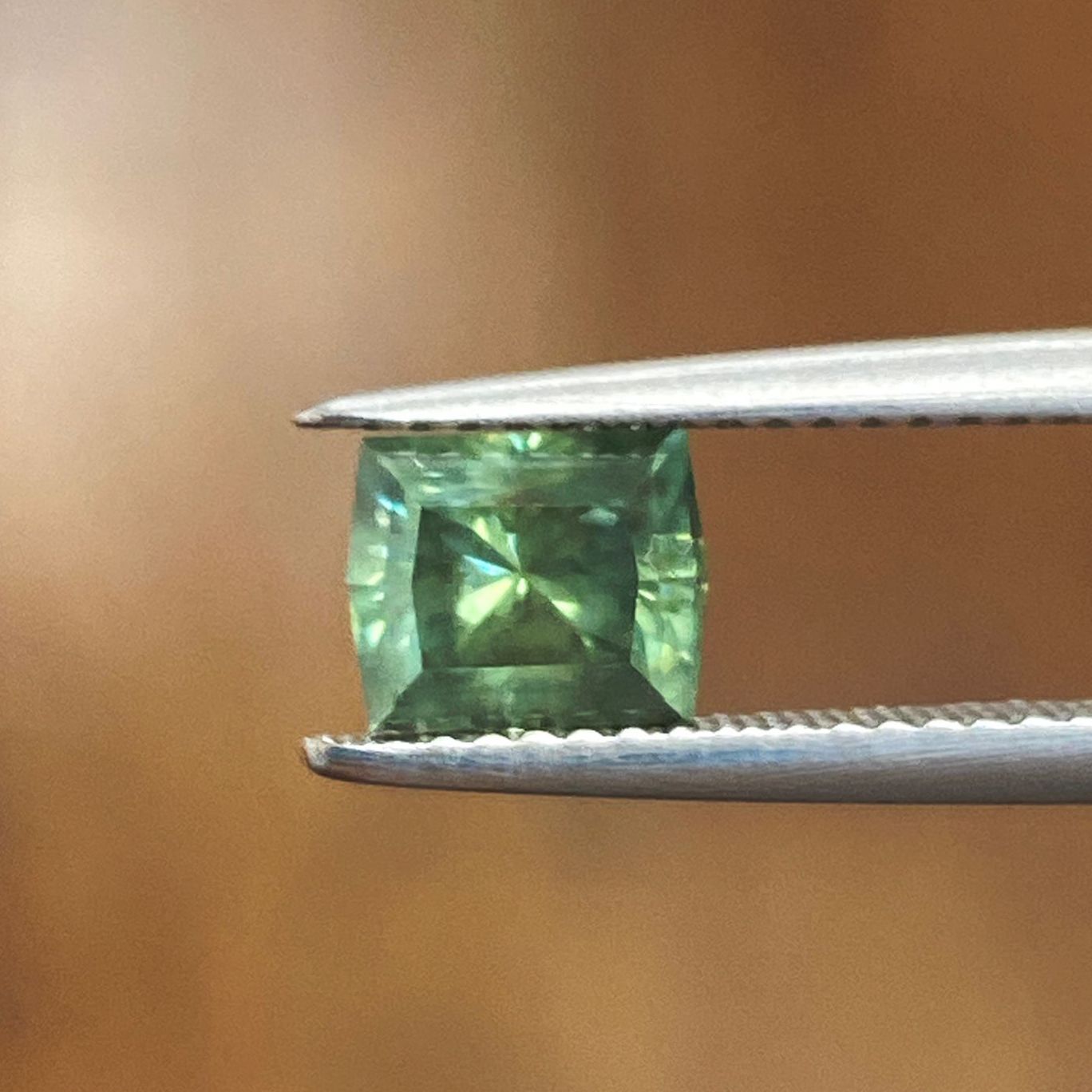 SAPPHIRE FACETED 1.64ct GREEN Blue Green EC UNITEDSTATES NONE