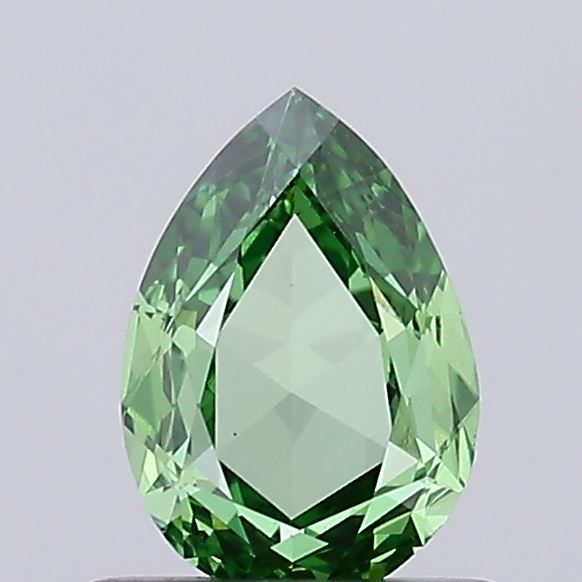 0.54 CT Fancy Vivid Green PEAR