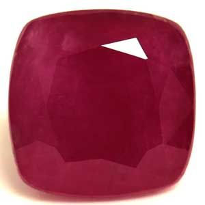 Rubin 1,77 ct, czerwony, szlif cushion