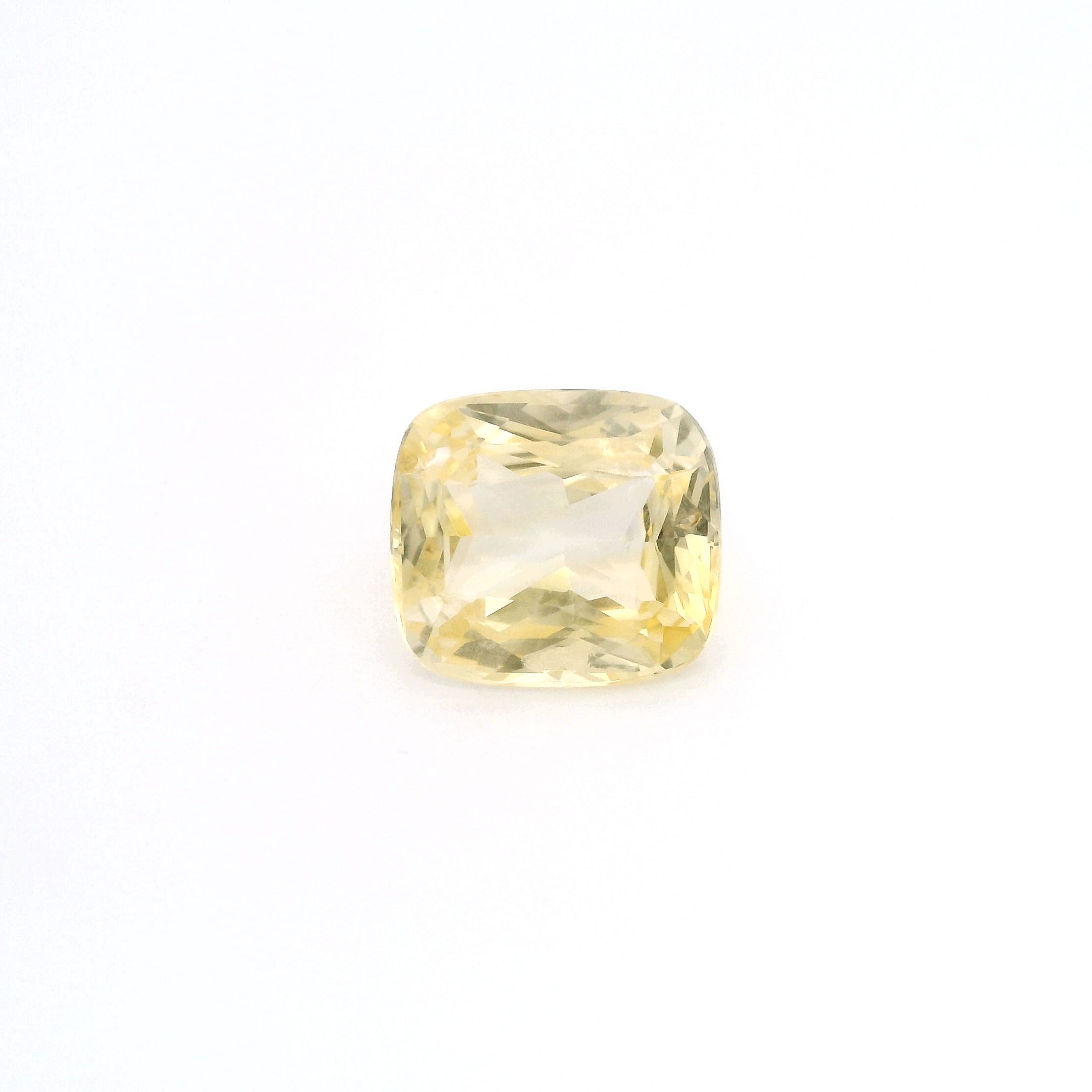 Szafir 5,96 ct, żółty, szlif ośmiokątny
