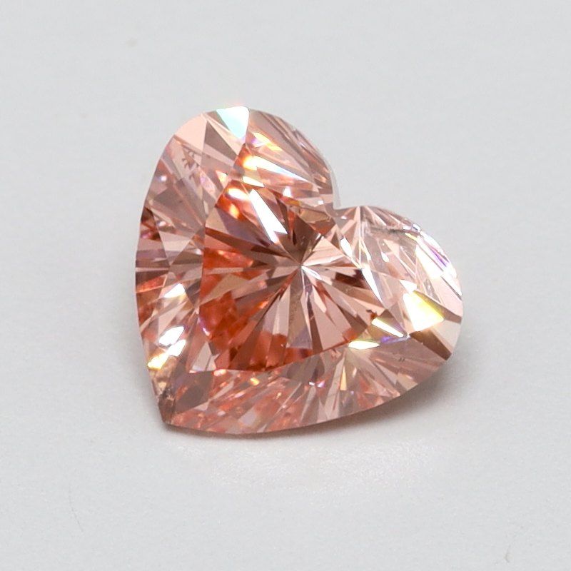 0.4 CT Fancy Vivid Pink HEART