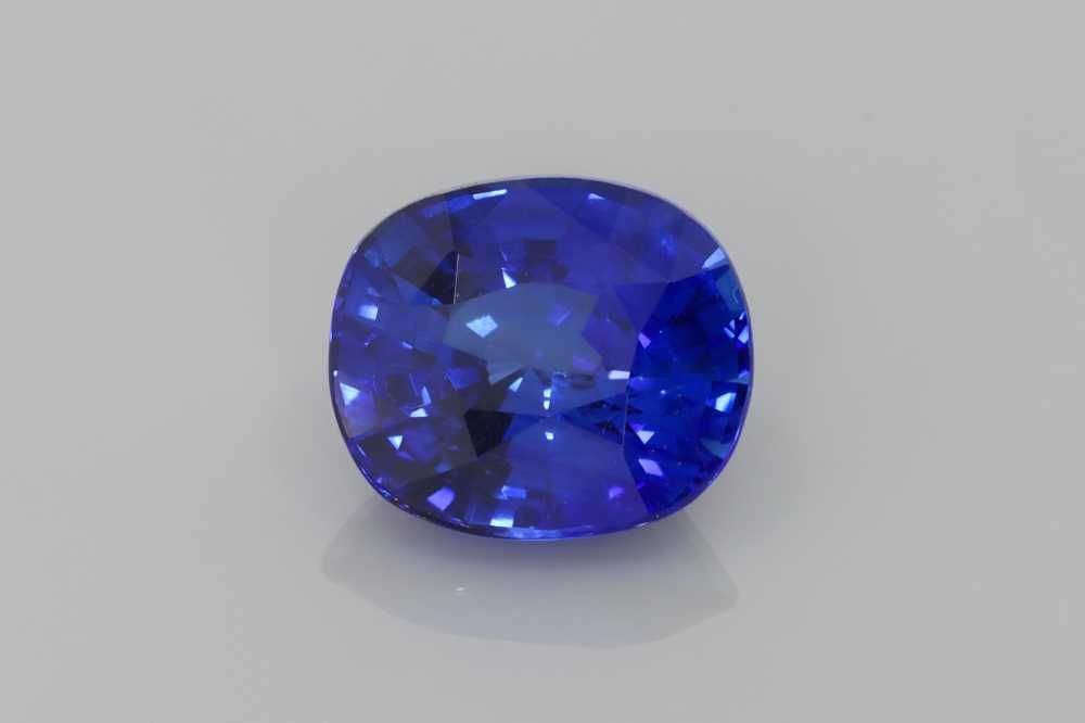 Szafir 4,03 ct, niebieski, szlif cushion