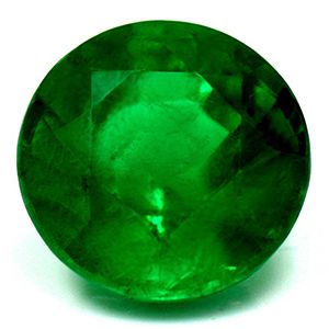 Szmaragd 1,53 ct, zielony, szlif okrągły