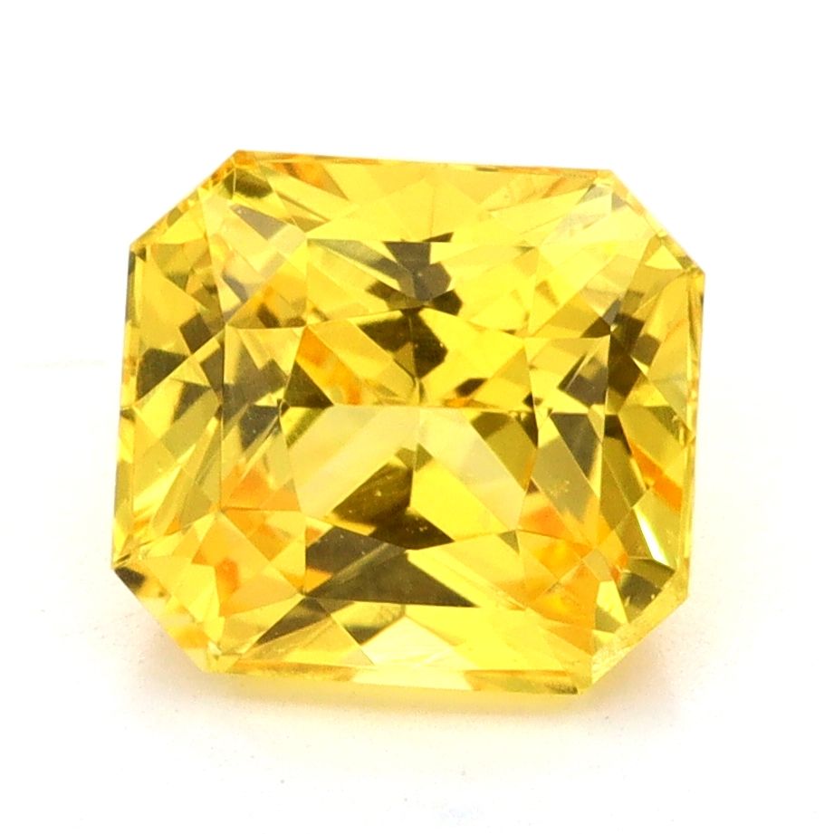 SAPPHIRE FACETED 1.57ct YELLOW EC SRILANKA HEATED