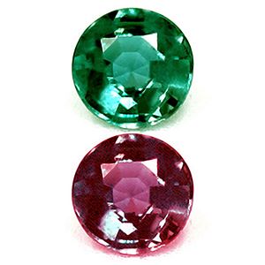 ALEXANDRITE FACETED 0.09ct GREEN Blue Green to Intense Purple SI BRAZIL NONE