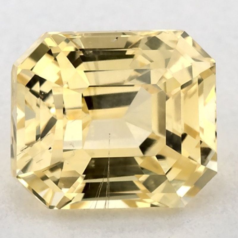 Szafir 2,05 ct, żółty, szlif ośmiokątny