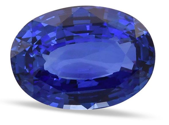 Szafir 10,18 ct, niebieski, szlif owalny