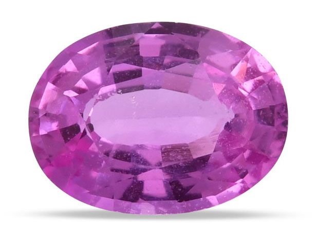 Szafir 1,41 ct, różowy, szlif owalny