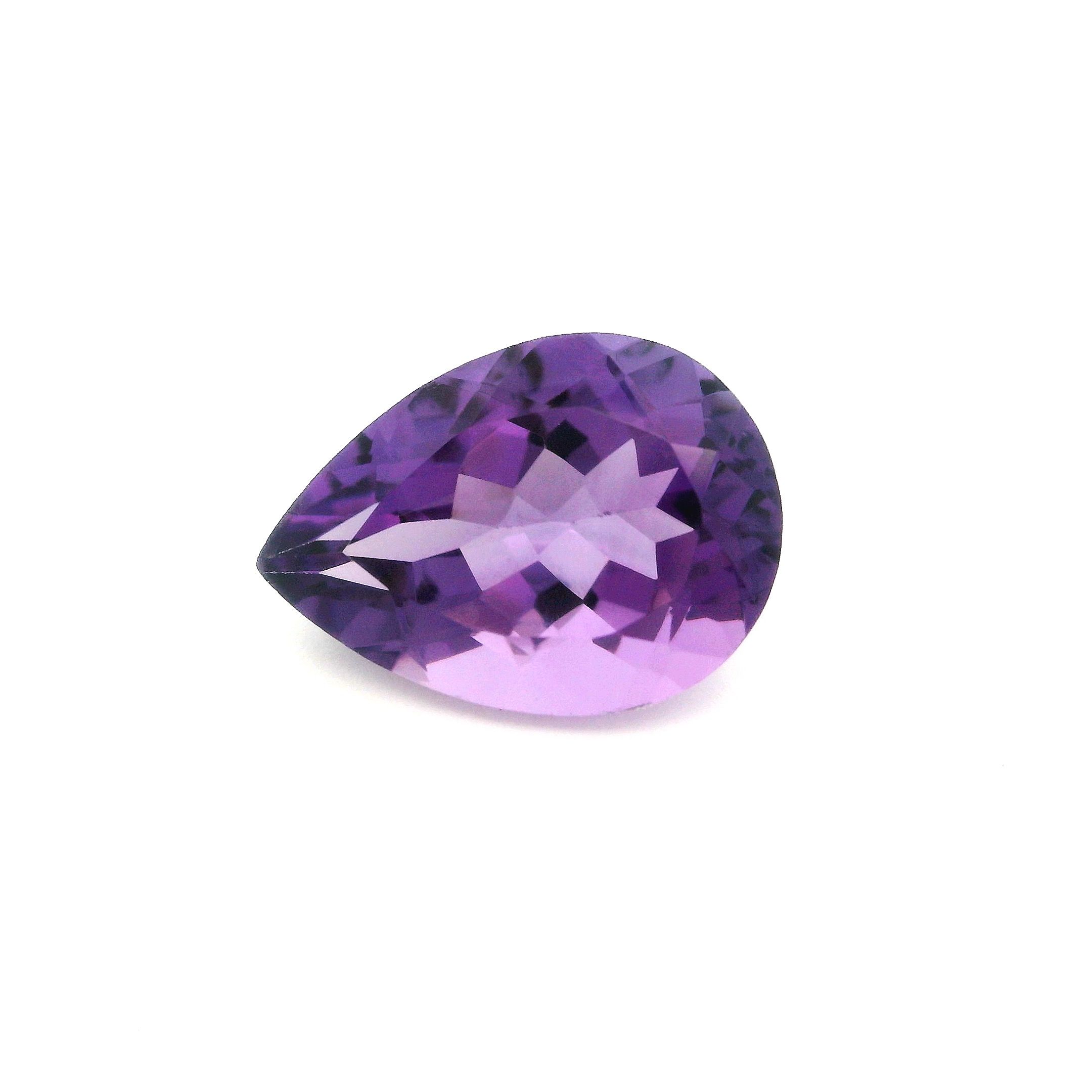 5.08 ct Pear amethyst