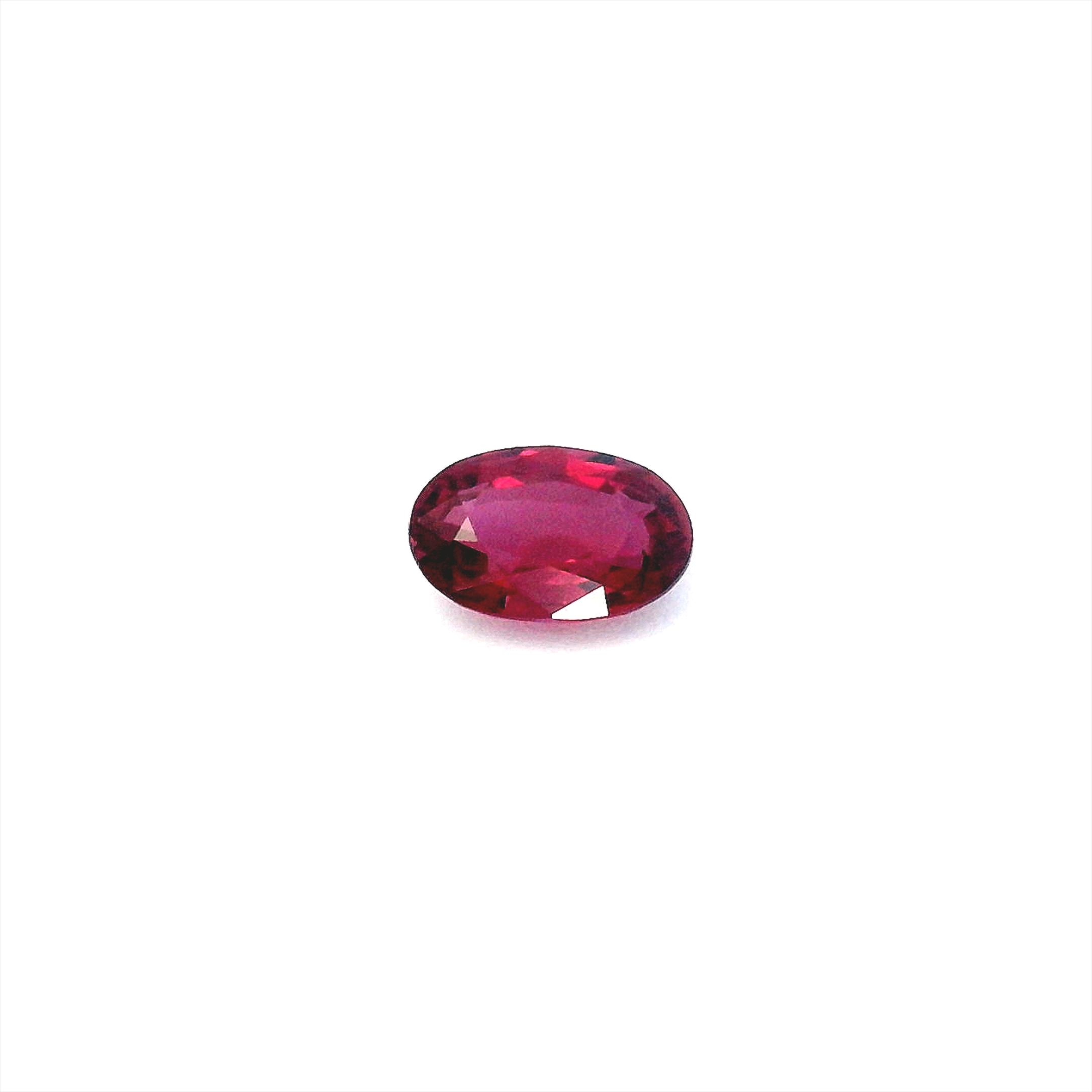 0.57 ct Oval ruby