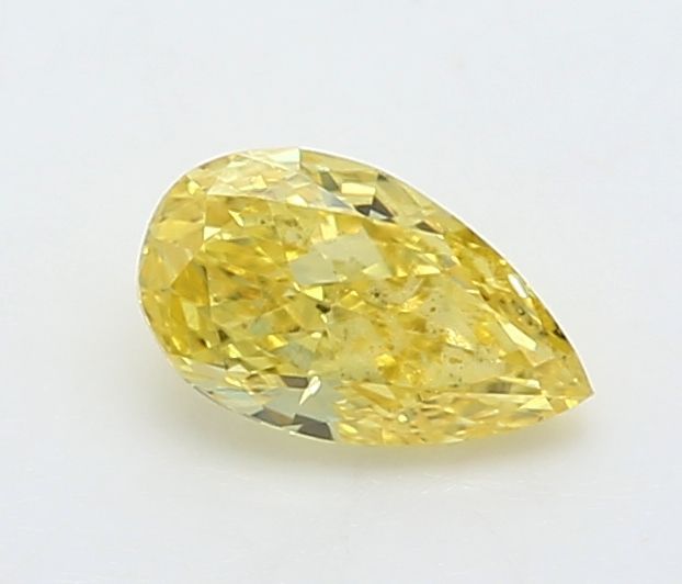 0.22 CT Fancy Vivid Yellow PEAR