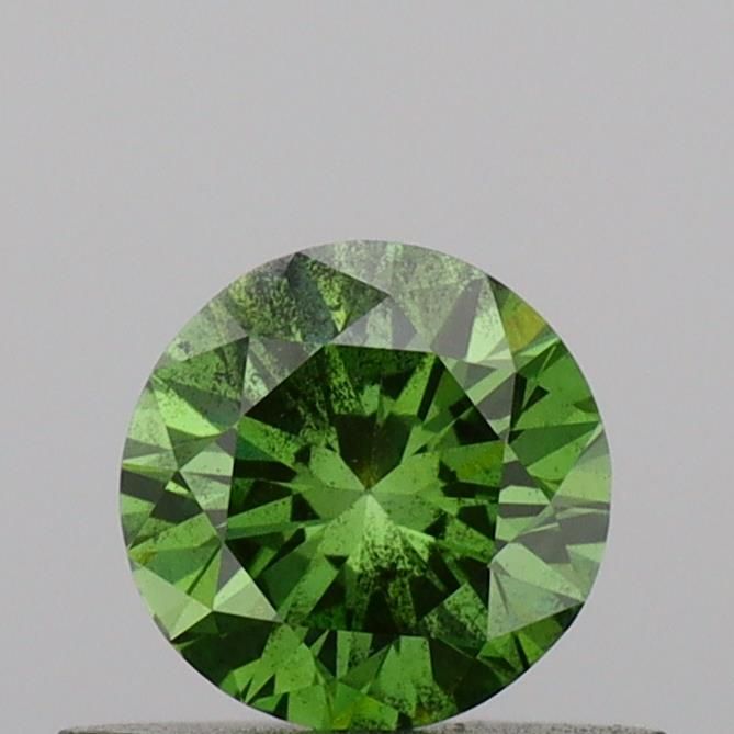 0.44 CT Fancy Vivid Green ROUND