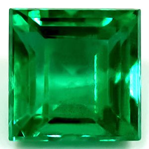 Szmaragd 1,00 ct, zielony, szlif kwadratowy