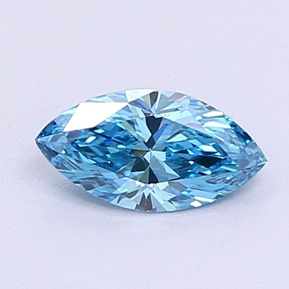 0.38 CT Fancy Vivid Blue MARQUISE
