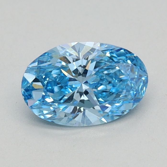 0.44 CT Fancy Vivid Blue OVAL