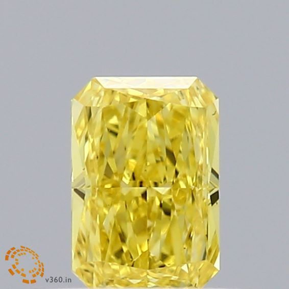 0.36 CT Fancy Vivid Yellow RADIANT