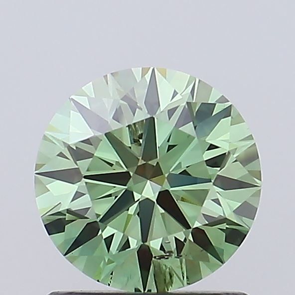 0.95 CT Fancy Vivid Green ROUND