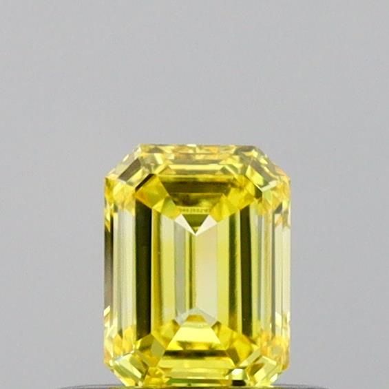 0.35 CT Fancy Vivid Yellow EMERALD