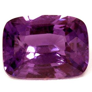 Szafir 1,35 ct, purpurowy, szlif cushion