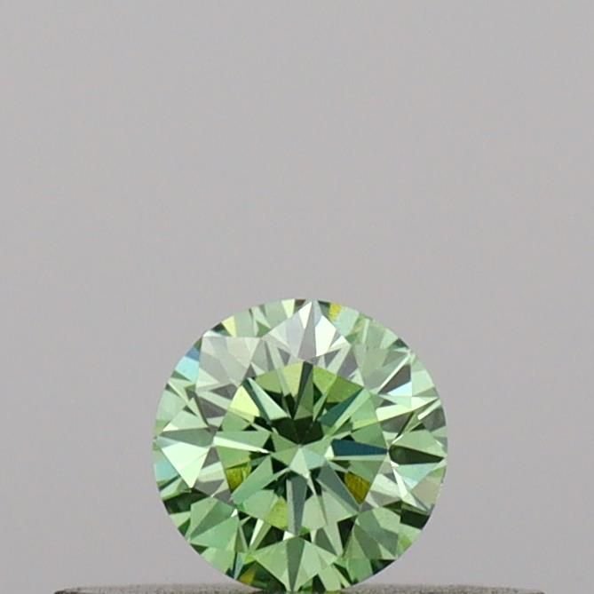 0.18 CT Fancy Vivid Green ROUND
