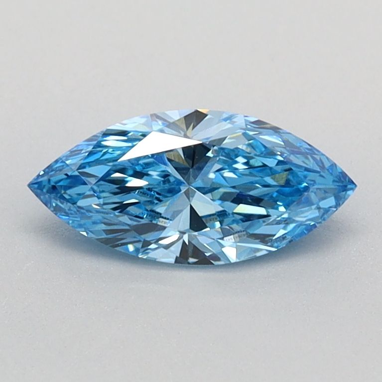 0.46 CT Fancy Vivid Blue MARQUISE