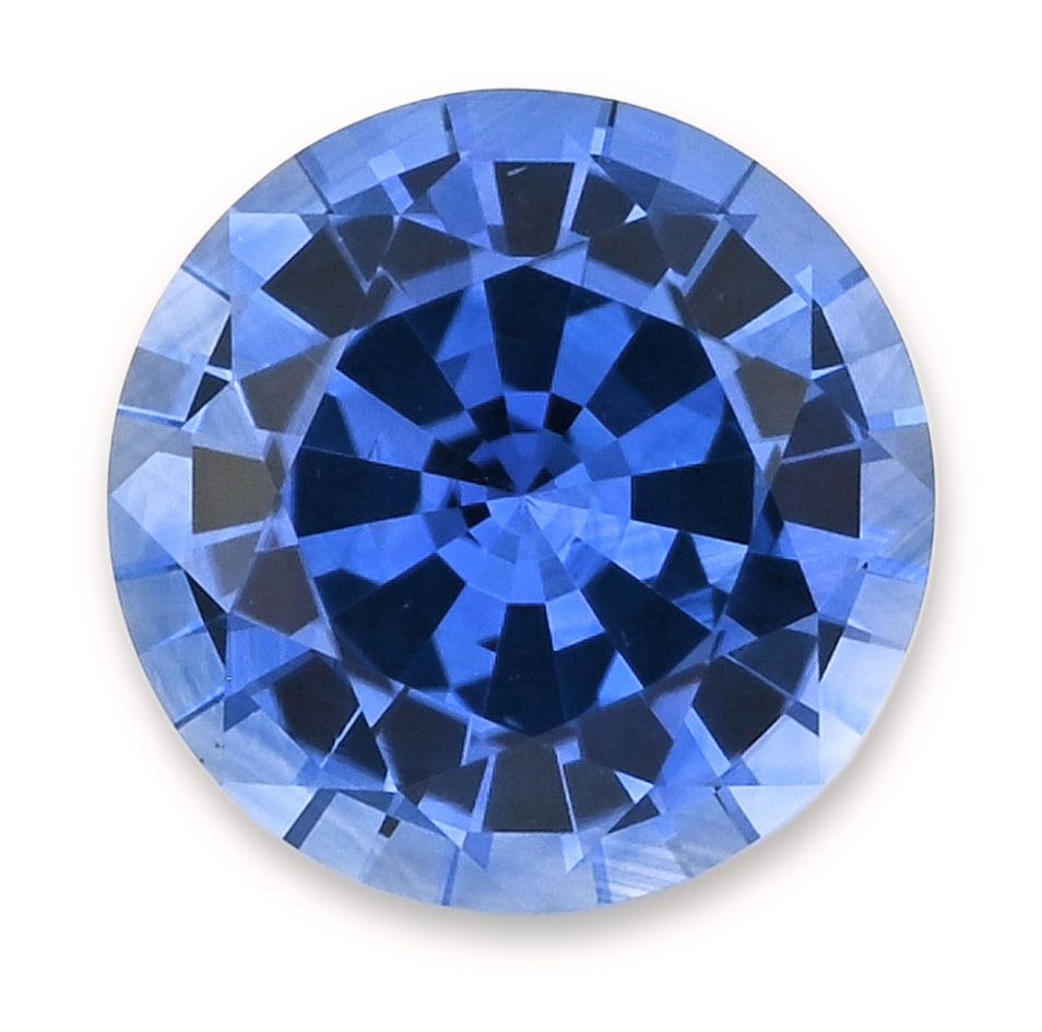 Szafir 1,95 ct, niebieski, szlif okrągły