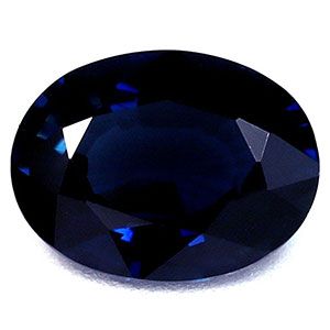 Szafir 1,45 ct, niebieski, szlif owalny