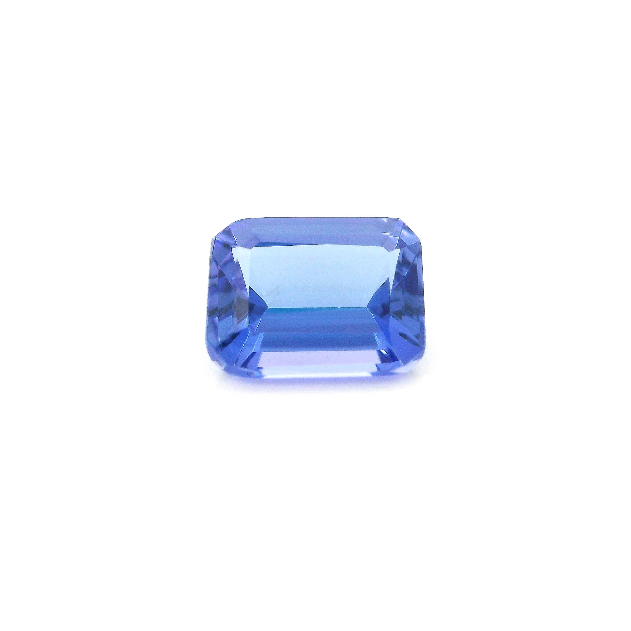 Tanzanit 1,58 ct, niebieski, szlif ośmiokątny