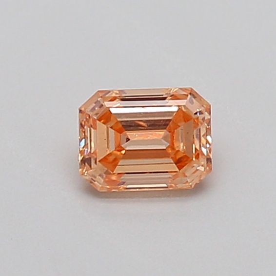 0.32 CT Fancy Intense Orangey Yellow EMERALD