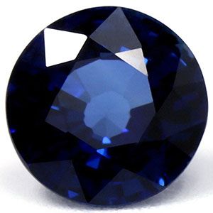 Szafir 1,36 ct, niebieski, szlif okrągły