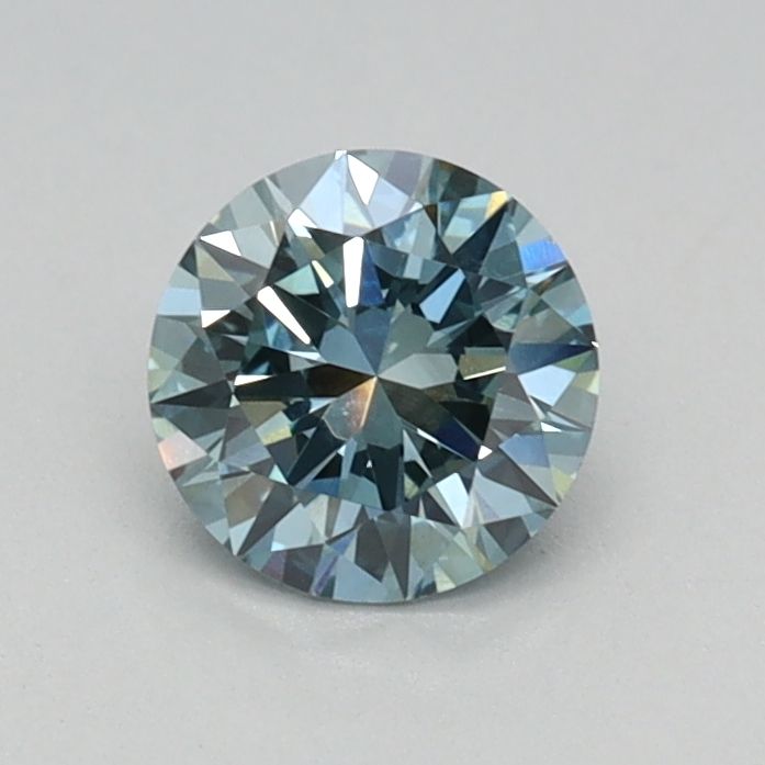 0.44 CT Fancy Intense Greenish Blue ROUND