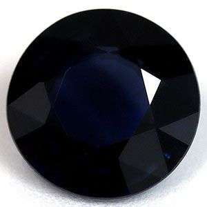 Szafir 1,14 ct, niebieski, szlif okrągły