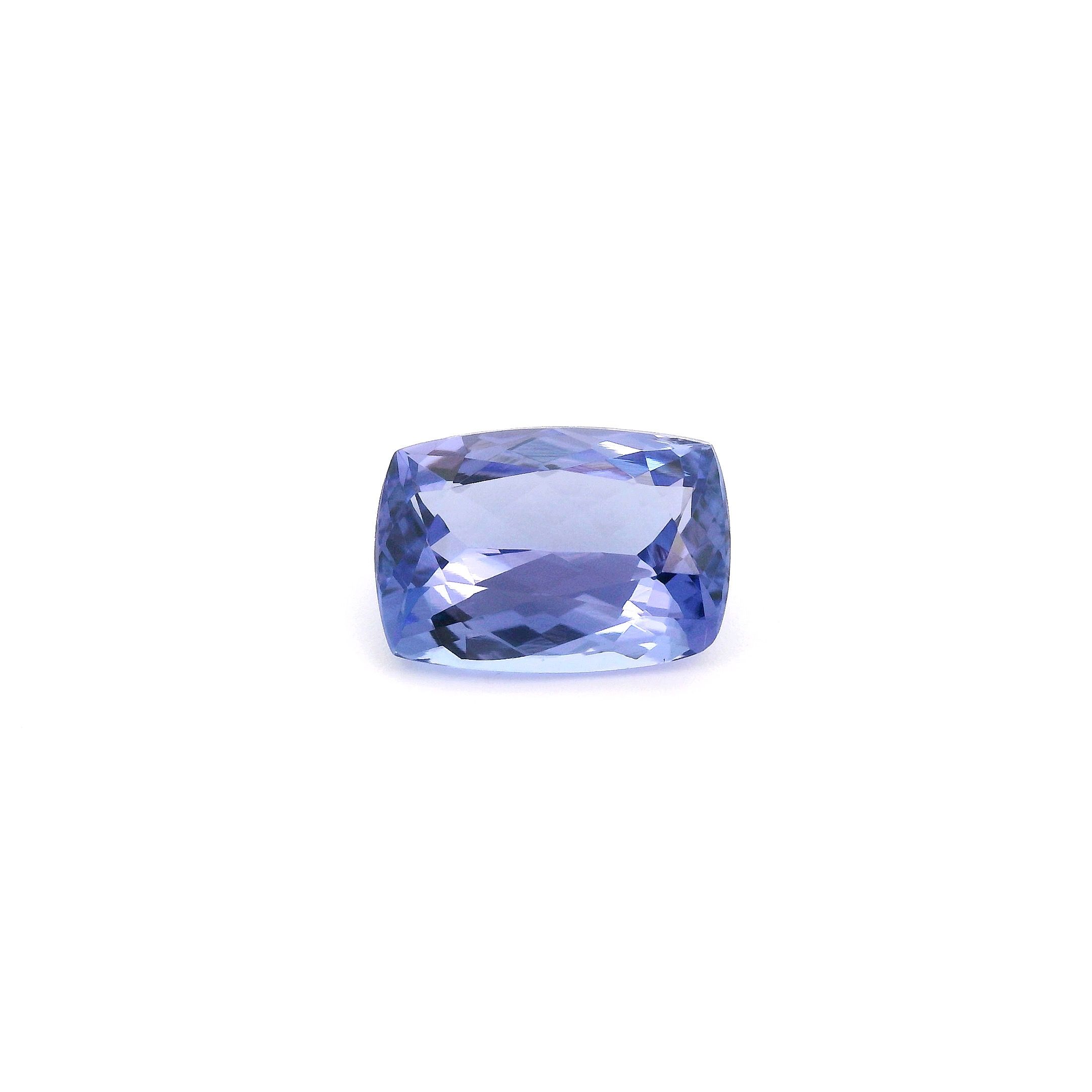 Tanzanit 2,94 ct, niebieski, szlif cushion
