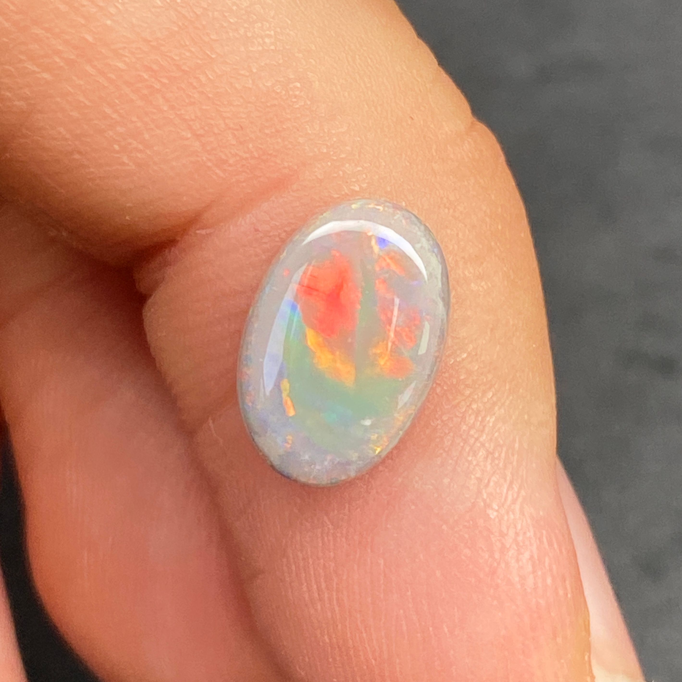 OPAL FACETED 1.79ct GRAY Grey EC AUSTRALIA NONE
