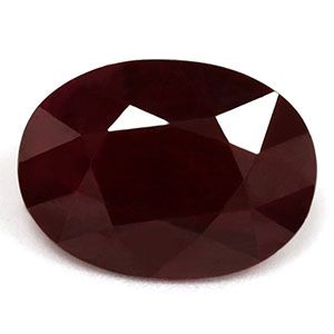 Rubin 2,53 ct, czerwony, szlif owalny