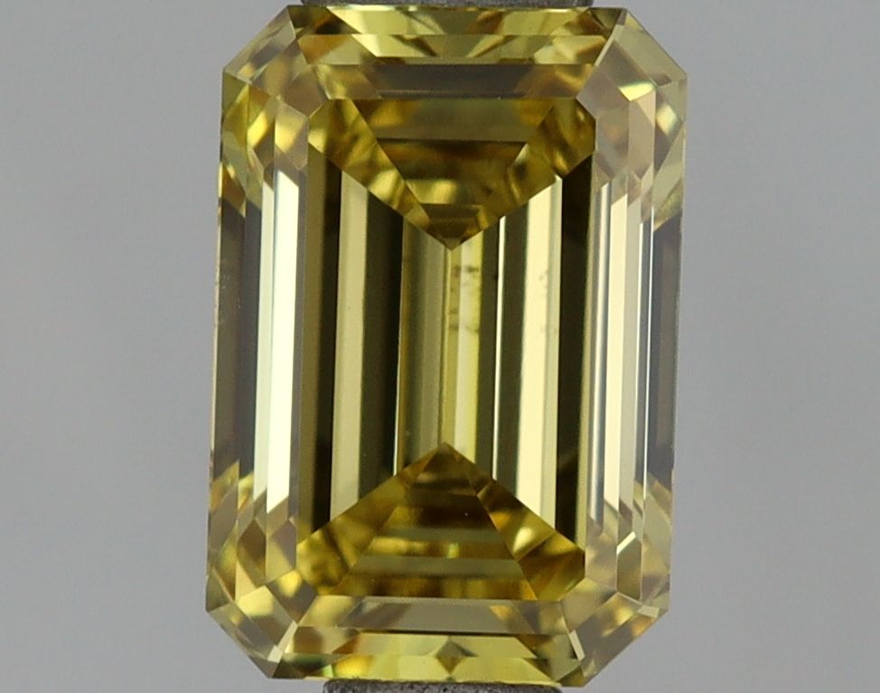 1.01 CT Fancy Vivid Yellow EMERALD