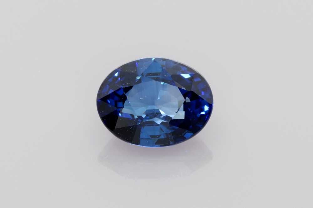 SAPPHIRE FACETED 2.11ct BLUE Vivid BLUE SI SRILANKA HEATED