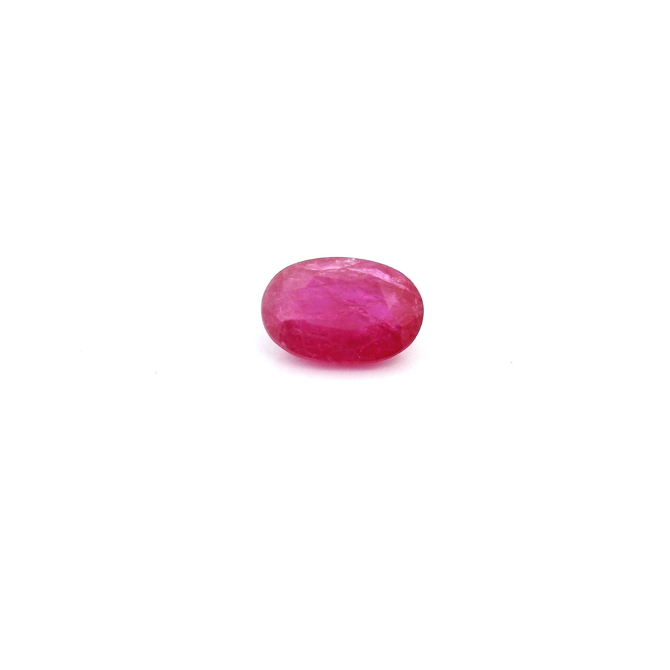 RUBY FACETED 0.6ct RED Medium Intense MI MOZAMBIQUE HEATED