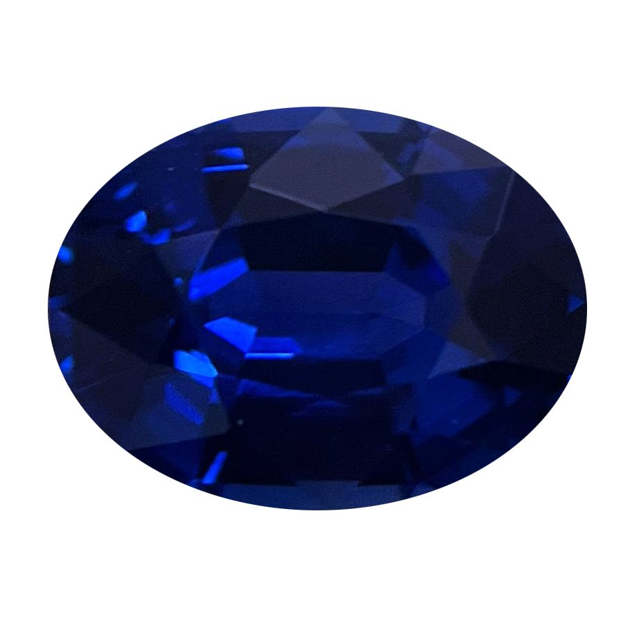 Szafir 4,38 ct, niebieski, szlif owalny
