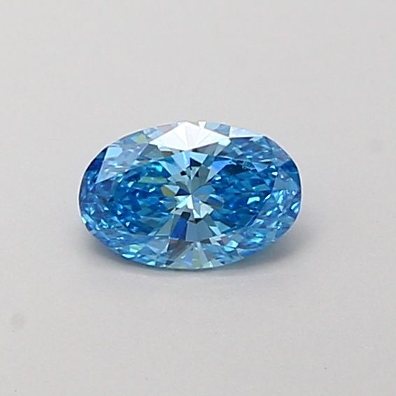 0.32 CT Fancy Vivid Blue OVAL