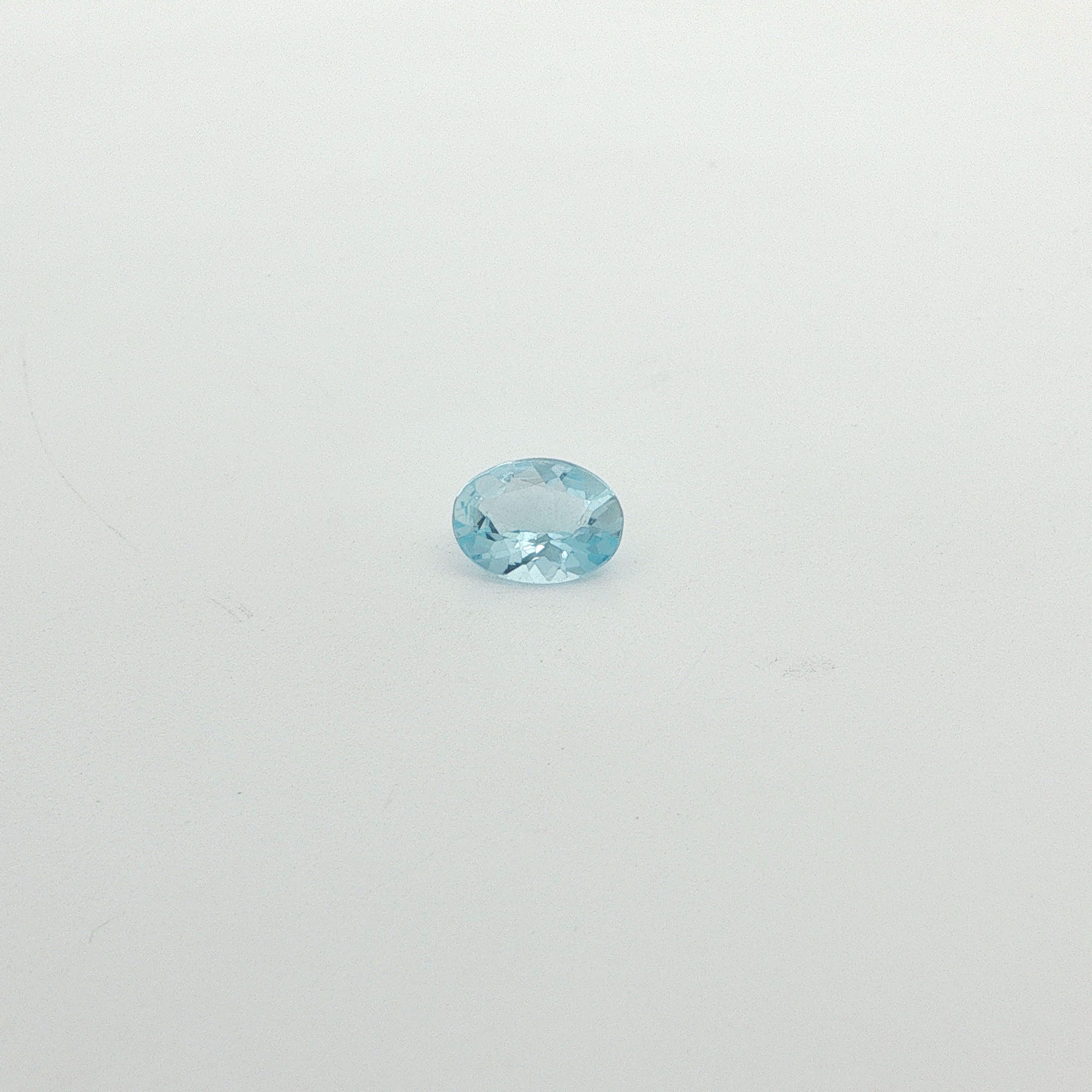 0.84 ct Oval aquamarine